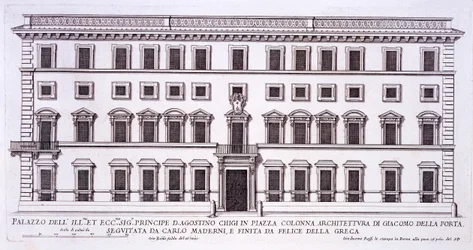 Palazzo Chigi, Piazza Colonna, Rome, from 